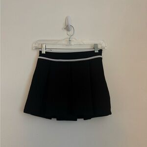 Urban Outfitters Black Mini Skirt with White Waist Trim